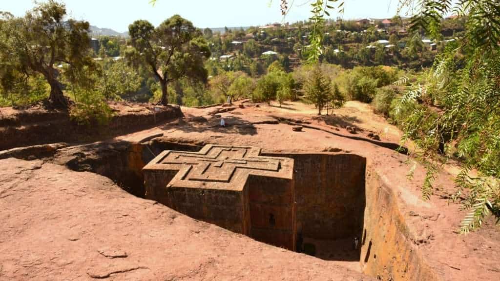 22 Scenic Vacays Where You’ll Spend Less 8 Rock Hewn Churches of Lalibela Ethiopia place