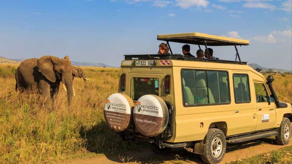 13 Global Adventures That Will Make You Feel Young Again 5 Serengeti National Park Tanzania animal elephant car travel