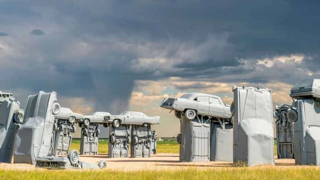 23 Strangest Places in America You Can Actually Visit 6 Carhenge Alliance Nebraska