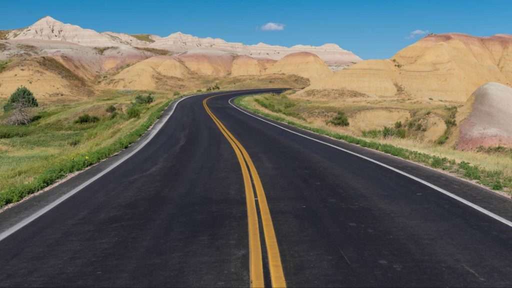 21 Unexpected U.S. Destinations for Wine Lovers 19 The Black Hills and Badlands South Dakota road