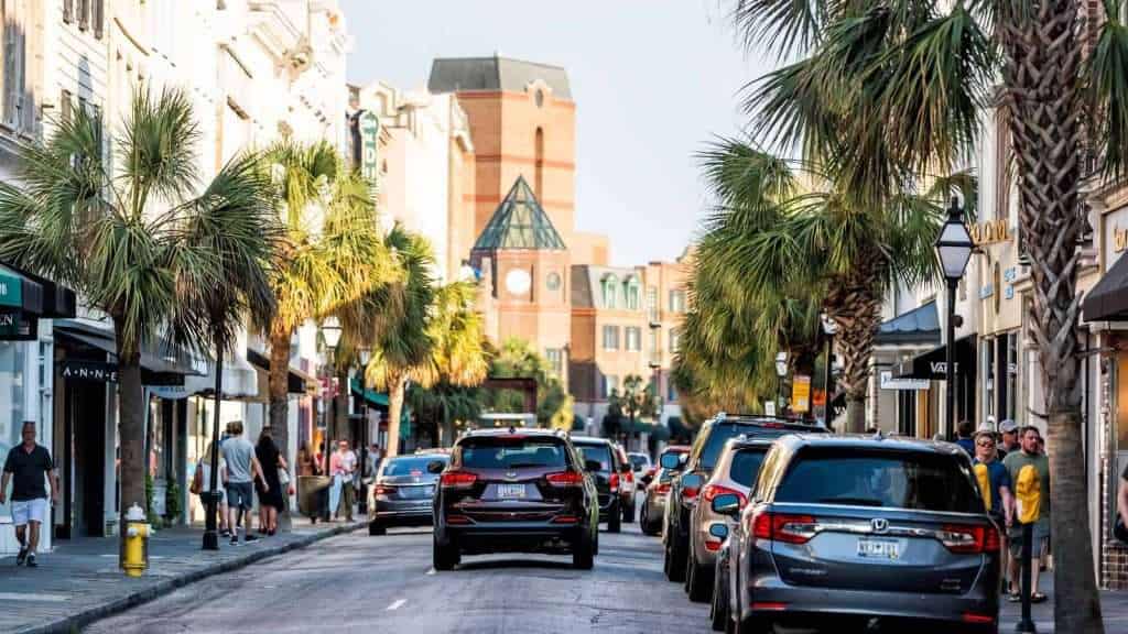 17 Luxury Vacation Spots Tucked Away in the Deep South 9 Belmond Charleston Place South Carolina cars traffic