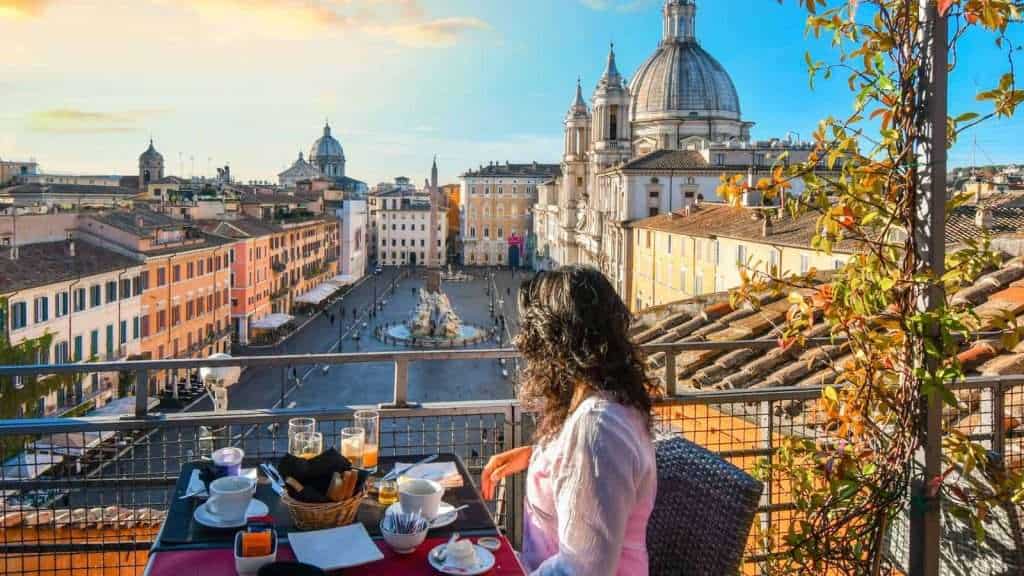 20 Coffee-Centric Cities Every Coffee Aficionado Should Visit 10 Rome Italy coffee shop women drinking