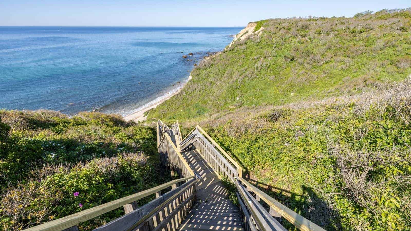 16 Remote U.S. Beaches You Won’t Believe Are Real 15 Mohegan Bluffs Rhode Island
