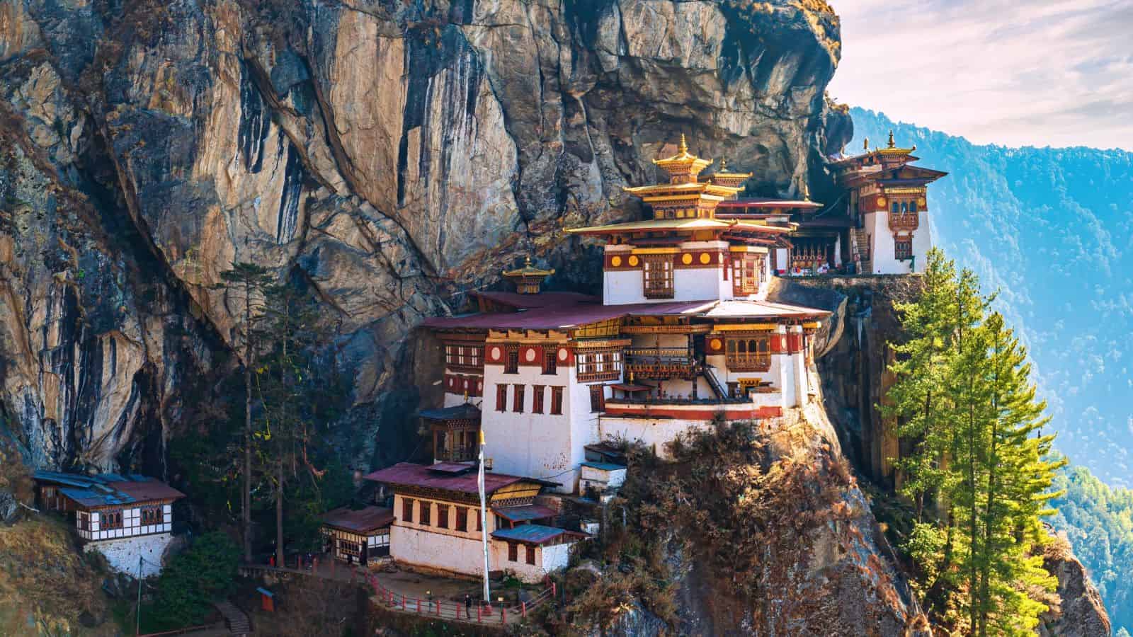 18 Historic Landmarks Around the World That Are Off the Beaten Path 4 Taktsang Monastery Bhutans Cliffside Sanctuary