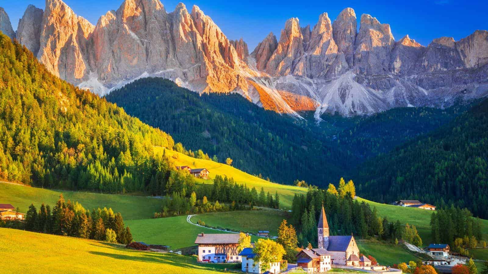 Disconnect To Reconnect With These 19 Peaceful Escapes to Recharge Your Soul 12 Val di Funes Italy