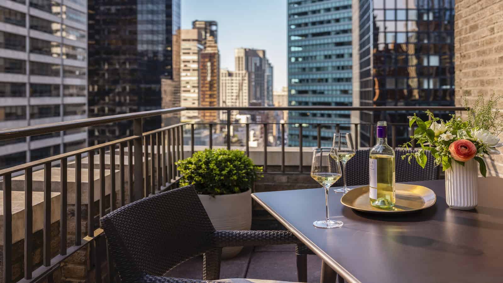 I Thought I Missed My Chance at a Summer Vacation. Then I Discovered These Last-Minute Deals 34 The Benjamin Royal Sonesta_Terrace Suite_Terrace_